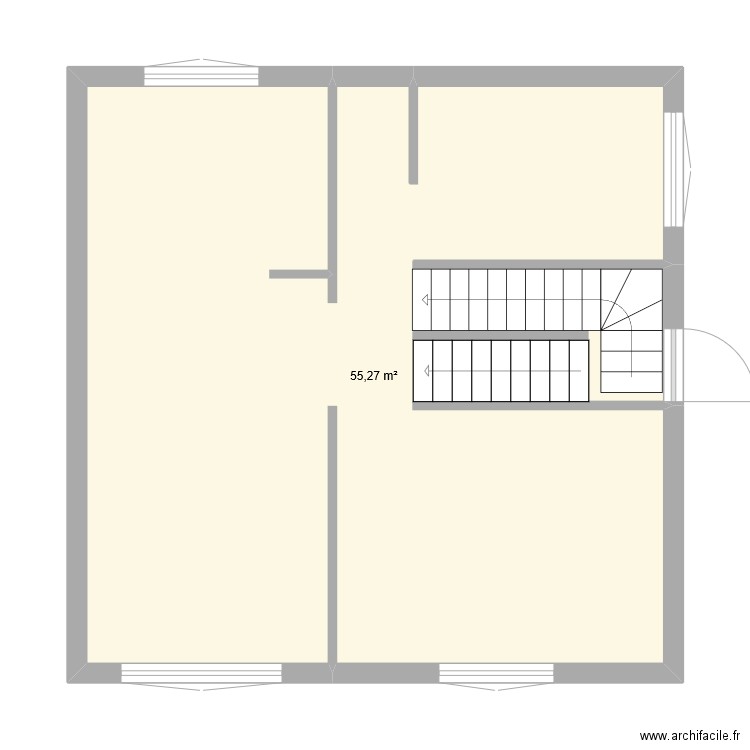 maison_orsay. Plan de 1 pièce et 55 m2