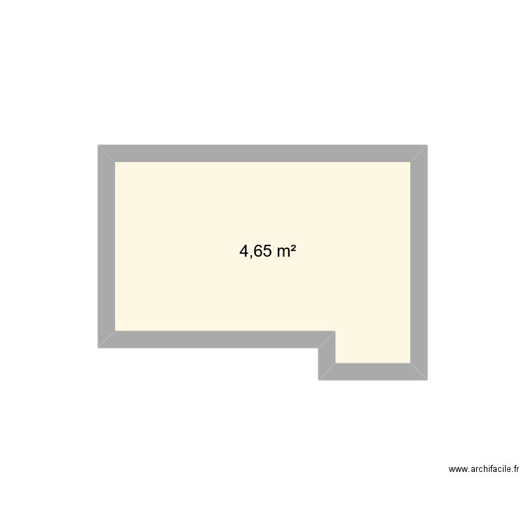 salle de bains. Plan de 1 pièce et 5 m2