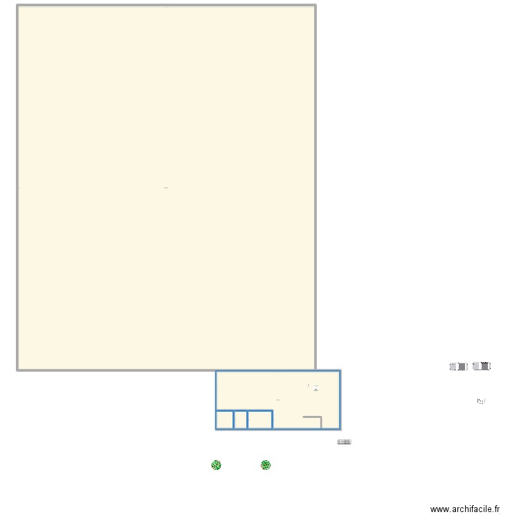 SECLIN. Plan de 2 pièces et 341 m2