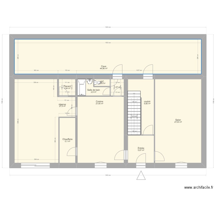 VALEZY. Plan de 31 pièces et 441 m2