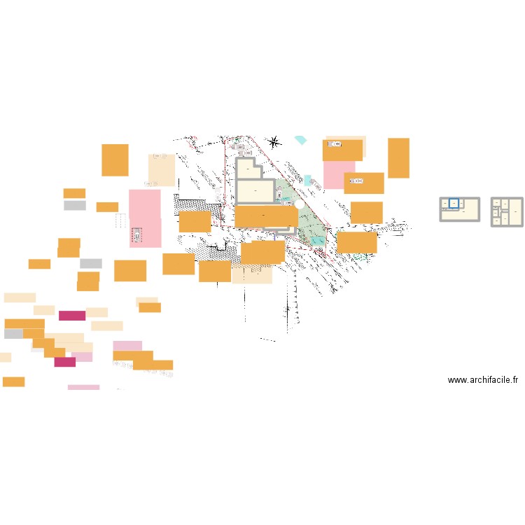 PLAN HALLE PROV. Plan de 21 pièces et 804 m2