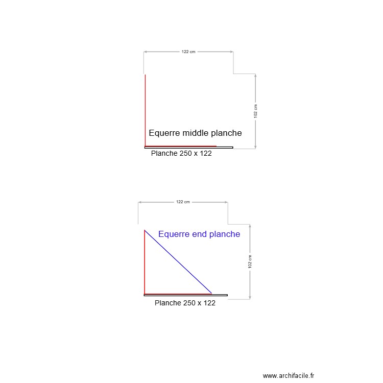 Profil mezzanine. Plan de 0 pièce et 0 m2