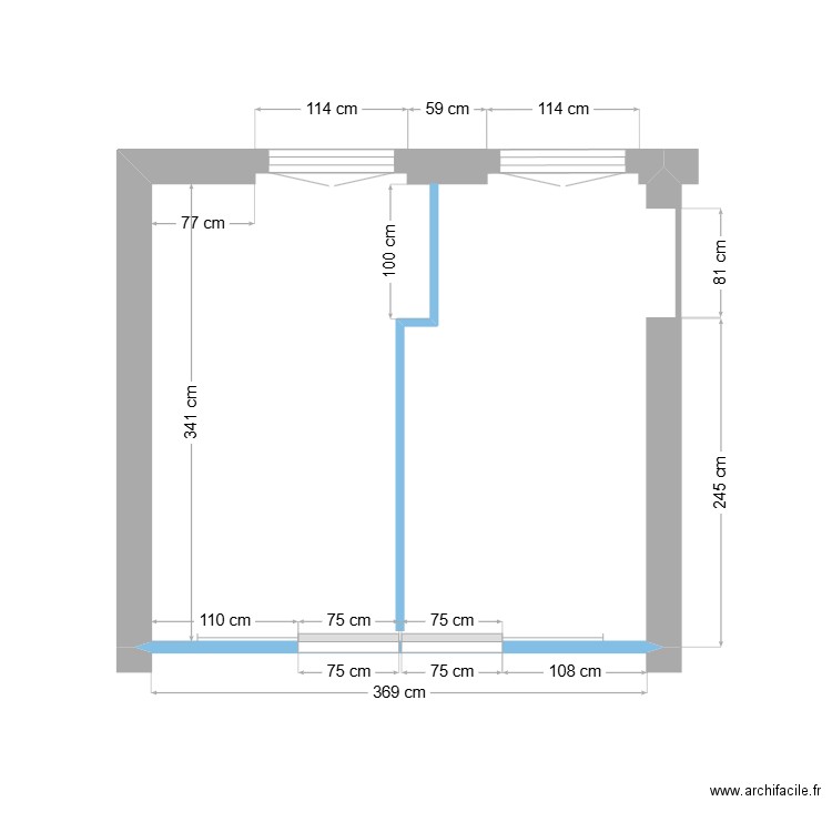 Chambre 1 V3. Plan de 0 pièce et 0 m2