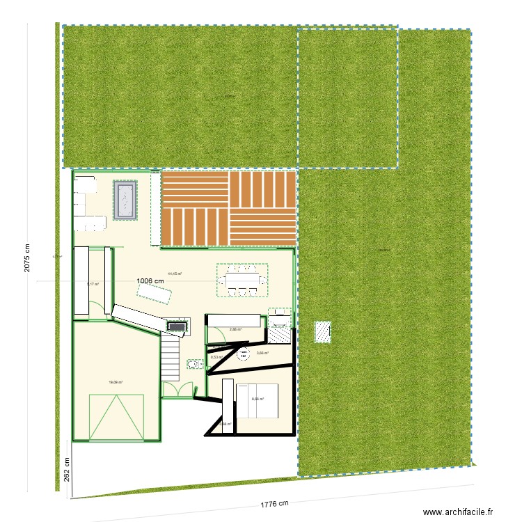 BOUSSARDIERE 2. Plan de 10 pièces et 85 m2