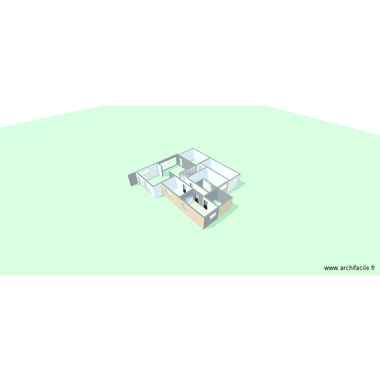 MAURICE. Plan de 4 pièces et 52 m2