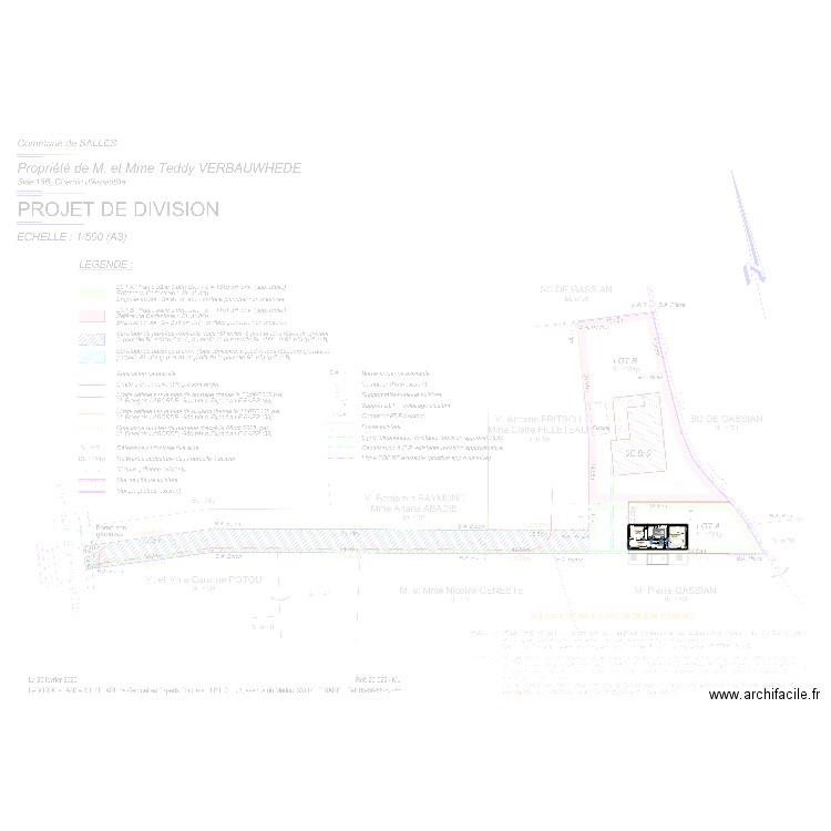 P2 LAURY. Plan de 6 pièces et 81 m2