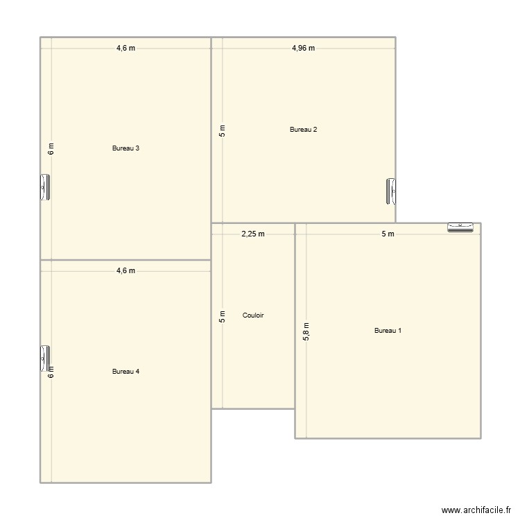 Chef d'oeuvre. Plan de 5 pièces et 120 m2