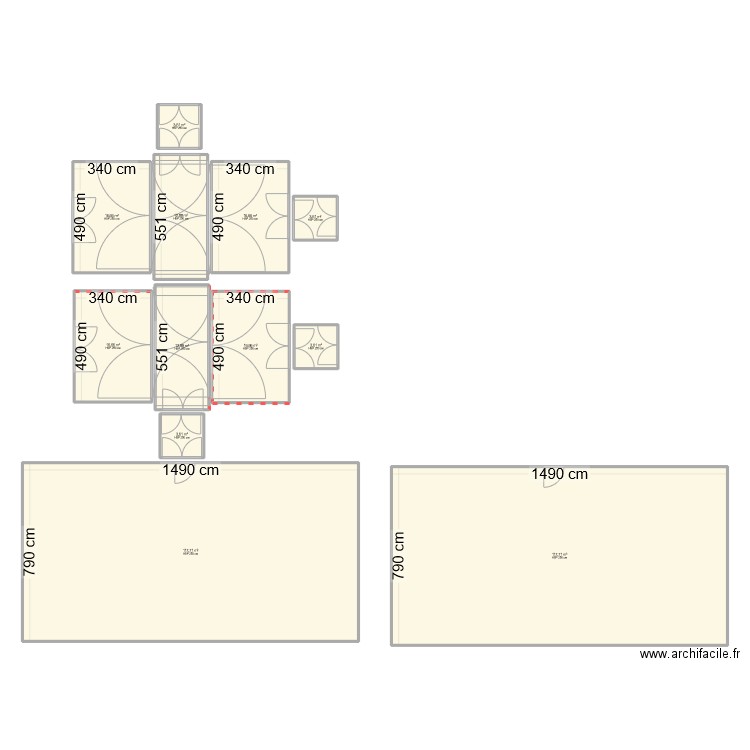 restauration Opérationnelle MNM. Plan de 12 pièces et 342 m2