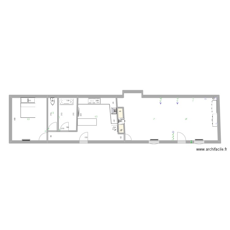 AMJPKERUGAN5. Plan de 5 pièces et 41 m2