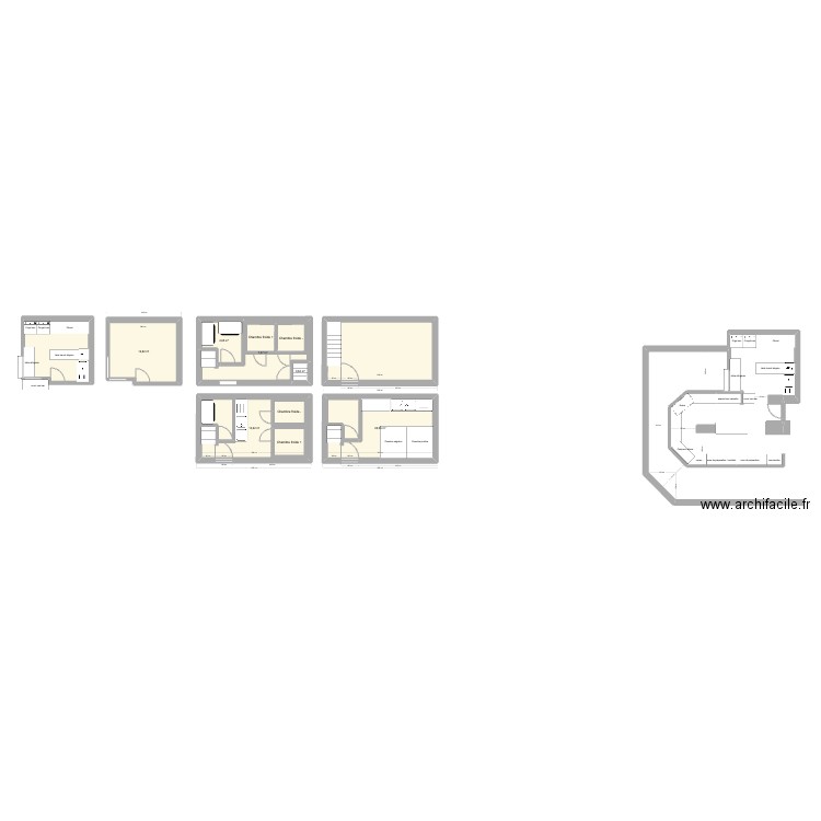 SERVAIS. Plan de 12 pièces et 115 m2