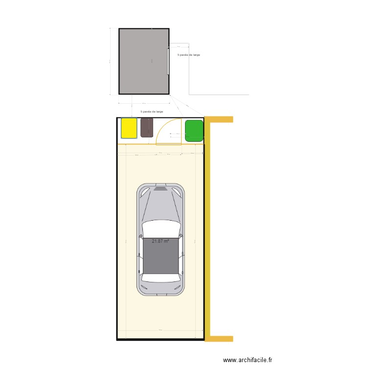 carport-St-Gilles-4-62. Plan de 1 pièce et 22 m2