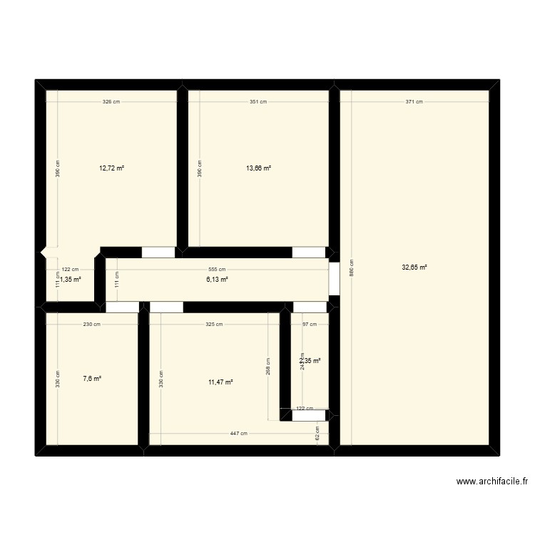 juliette. Plan de 8 pièces et 88 m2