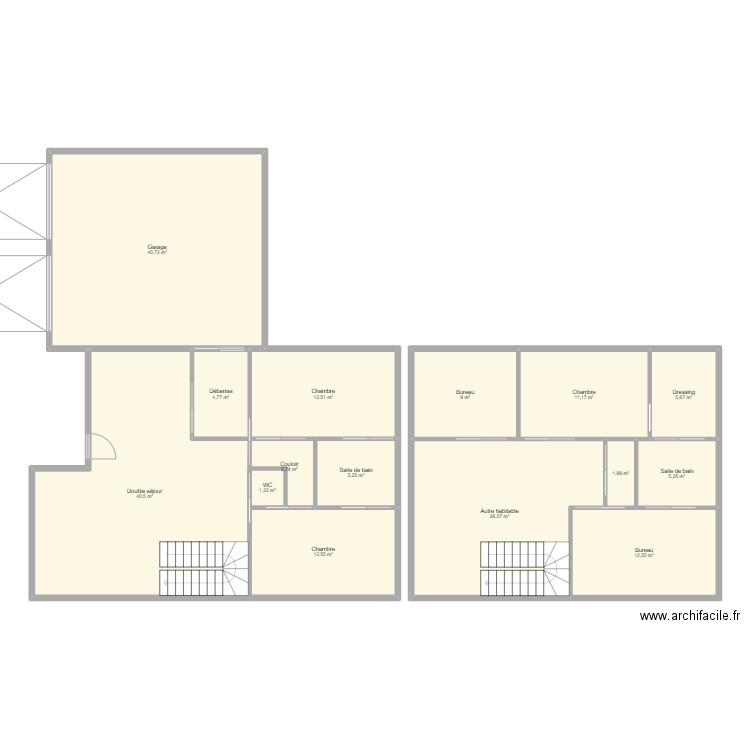 Maison_v1. Plan de 15 pièces et 192 m2