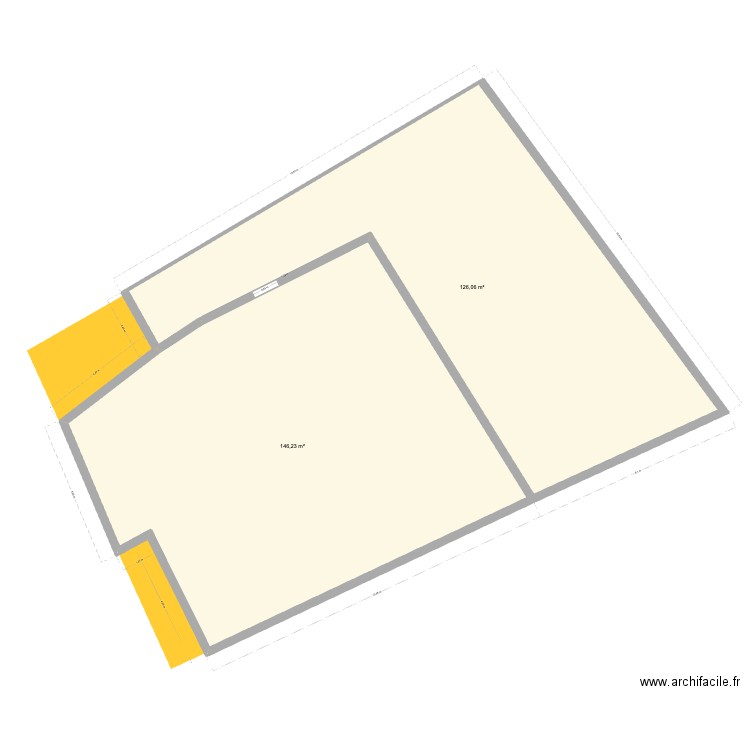 plan masse. Plan de 2 pièces et 272 m2