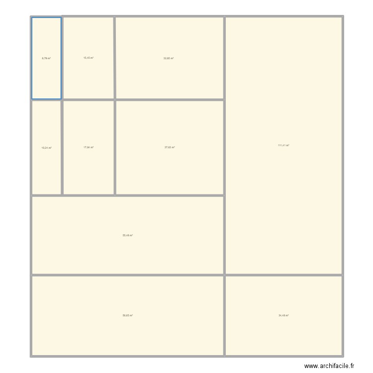 stationnement maison. Plan de 10 pièces et 381 m2