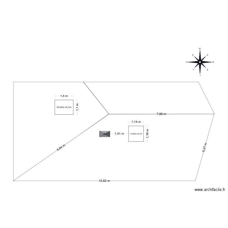 TOITURE. Plan de 0 pièce et 0 m2