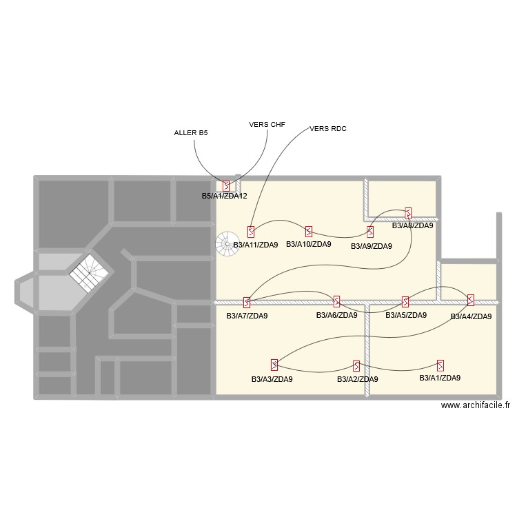 EUROMED SITE 1 COMBLE. Plan de 21 pièces et 278 m2