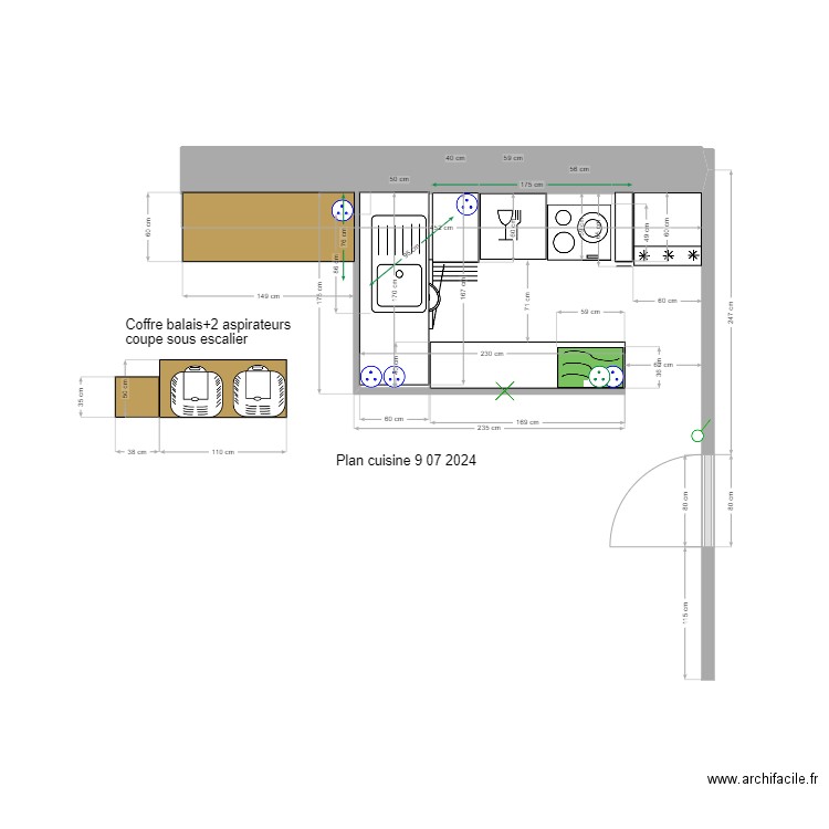 CUISINE T4 2D. Plan de 0 pièce et 0 m2