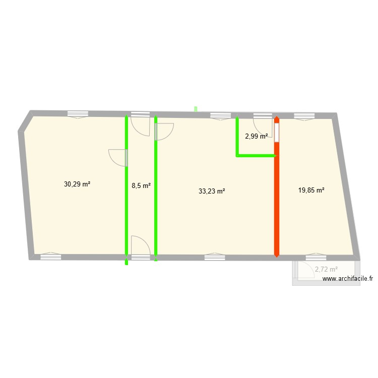 MESDAMES. Plan de 10 pièces et 193 m2