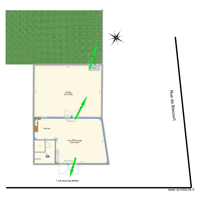 PLAN MASSE. Plan de 5 pièces et 237 m2