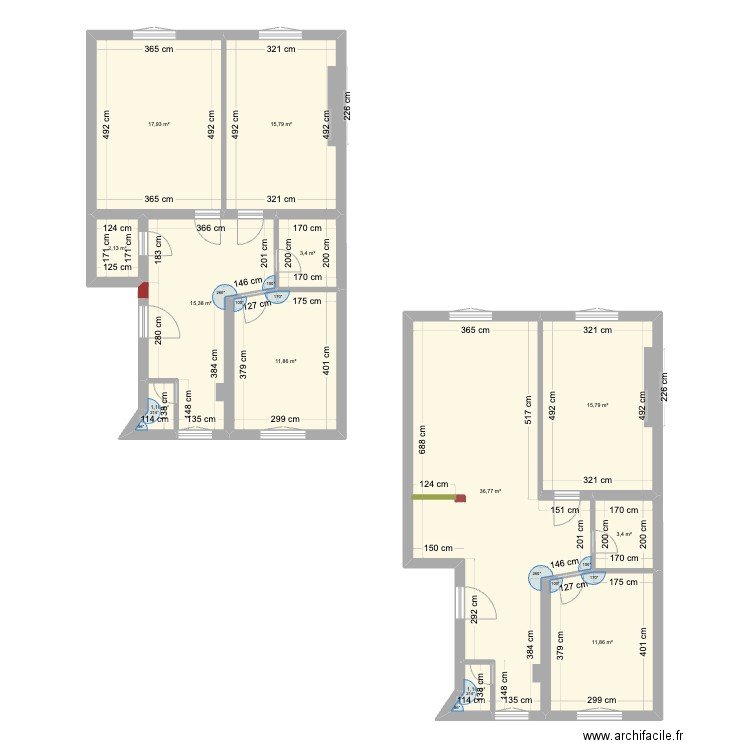 NATION. Plan de 12 pièces et 137 m2