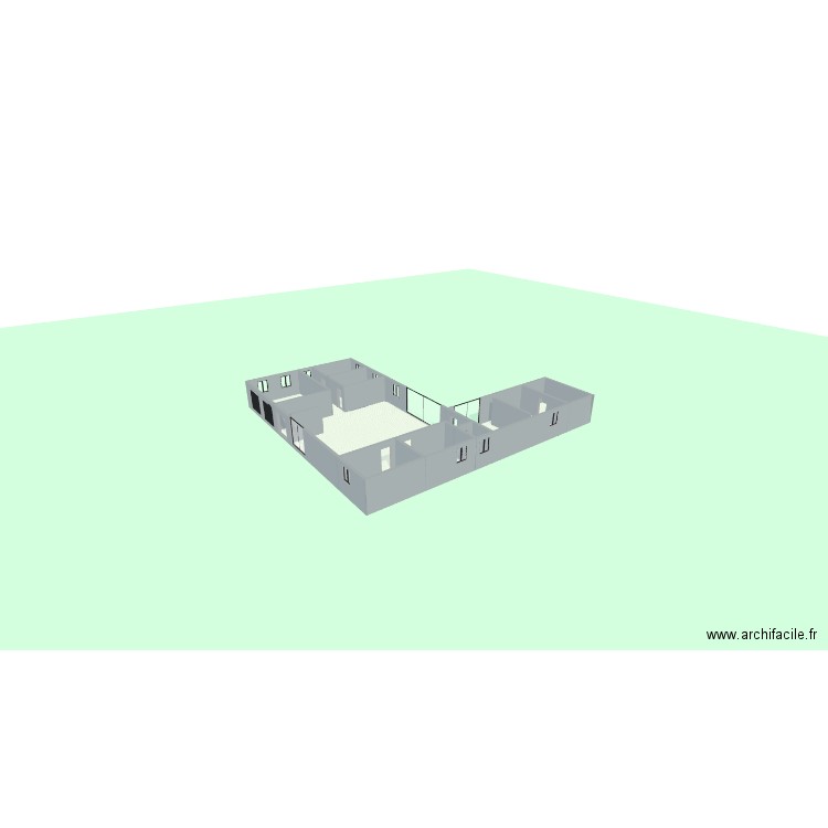 MAISON. Plan de 9 pièces et 277 m2