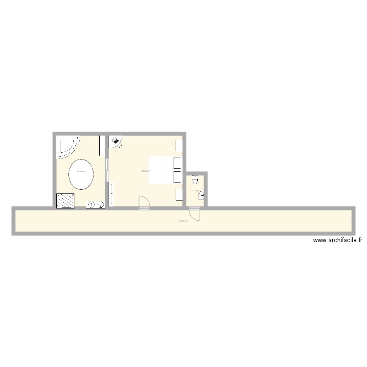 ma futur maison. Plan de 4 pièces et 93 m2