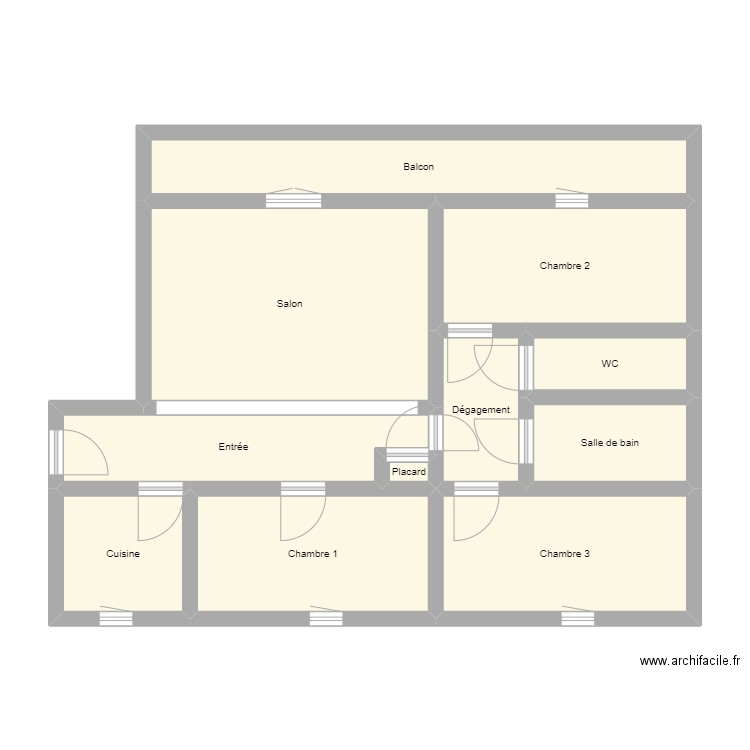 RPAL_24EEJ9943. Plan de 11 pièces et 75 m2