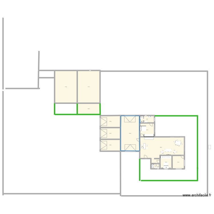 FUTUR MAISON. Plan de 13 pièces et 448 m2