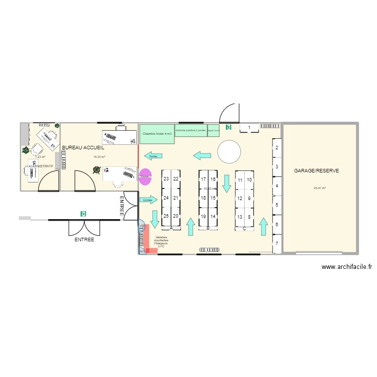 Maison Saint Etienne V3. Plan de 4 pièces et 98 m2