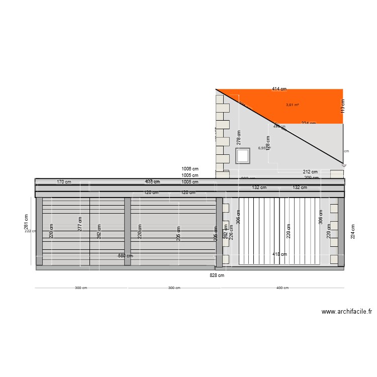 dépendance coupe ouest projeté  5. Plan de 0 pièce et 0 m2