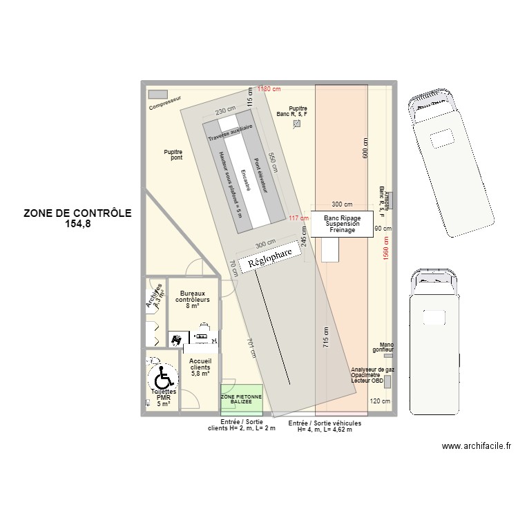 CCT VL Saint Etienne De Tulmont V3. Plan de 6 pièces et 182 m2