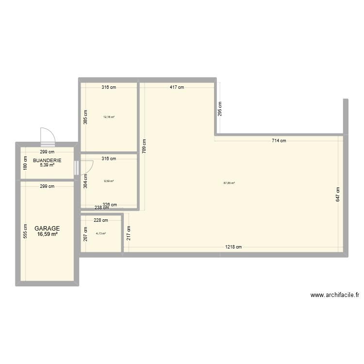 maison 1 . Plan de 6 pièces et 136 m2