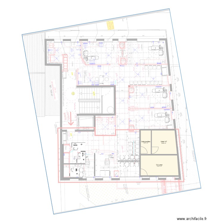 Mérignac . Plan de 4 pièces et 28 m2