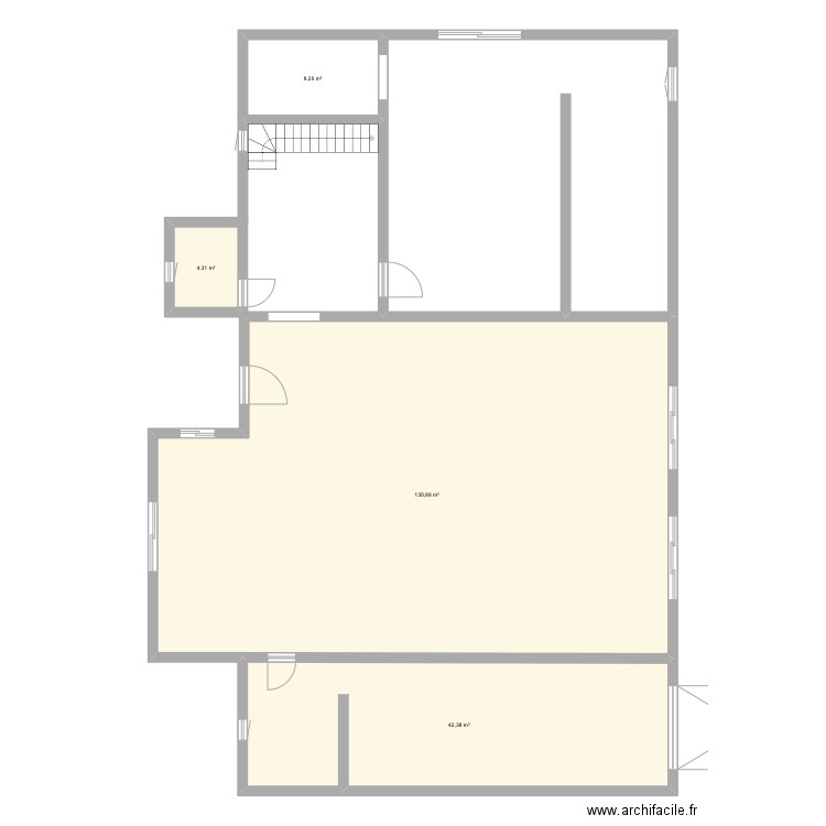 maison. Plan de 4 pièces et 186 m2