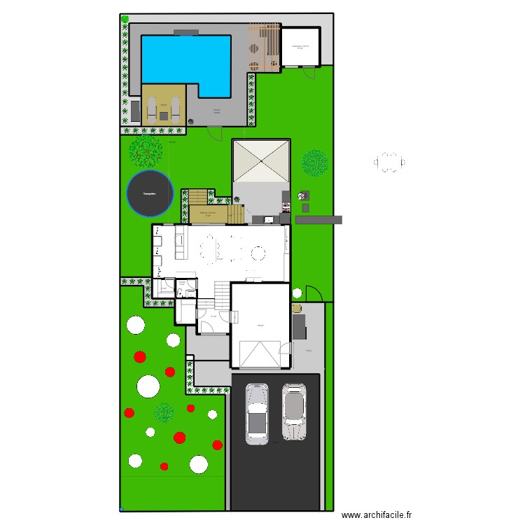 828 Madrigal extérieur Noël 2024. Plan de 30 pièces et 591 m2