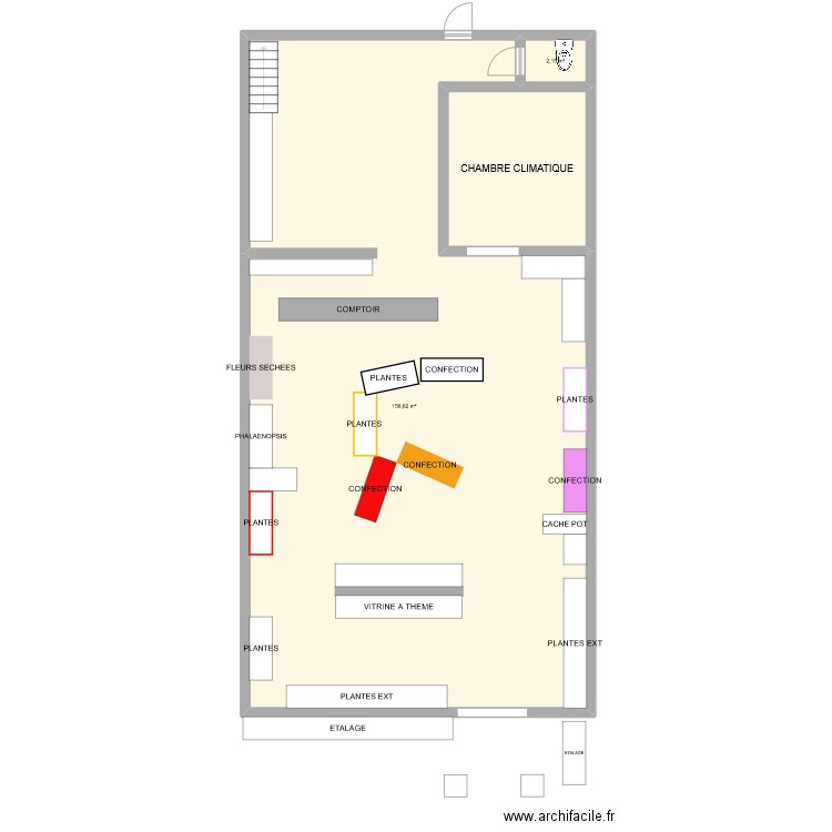 BOUQITE. Plan de 3 pièces et 178 m2