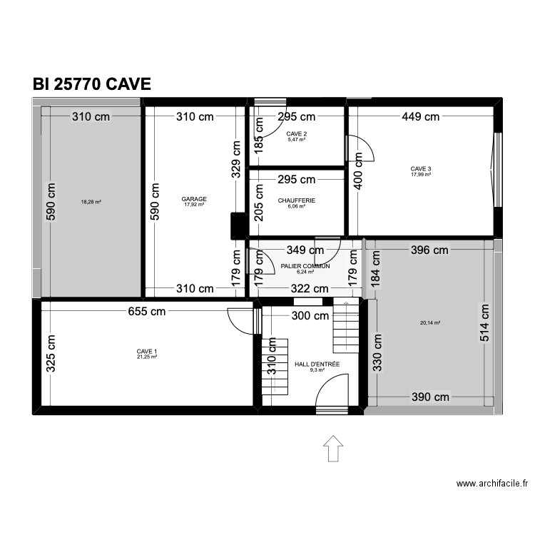 BI 25770. Plan de 20 pièces et 248 m2