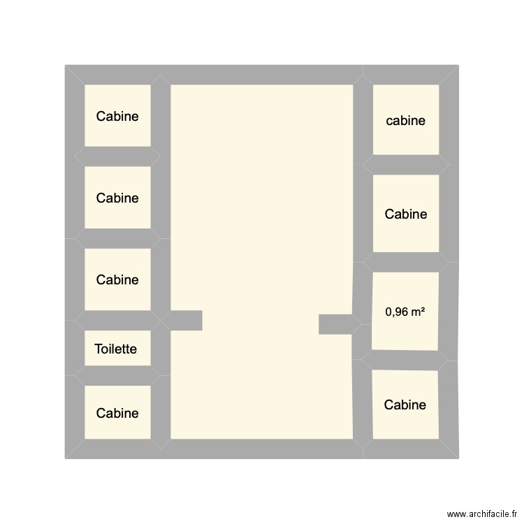 caliceo. Plan de 10 pièces et 18 m2