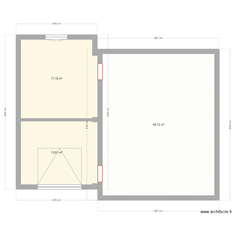 FR CHEVALIER2. Plan de 3 pièces et 79 m2