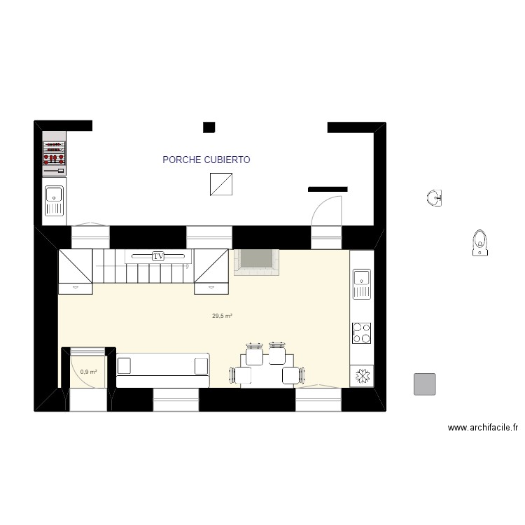 PLANTA BAJA APTO. A   (IZQUIERDA)   09   porche. Plan de 0 pièce et 0 m2