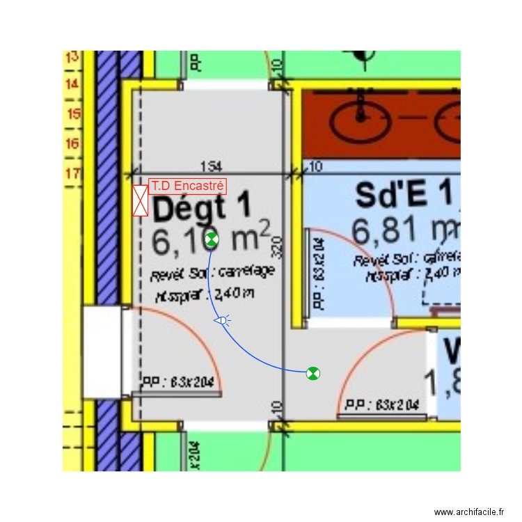 Hubert Patrick Dégagement N°01. Plan de 0 pièce et 0 m2