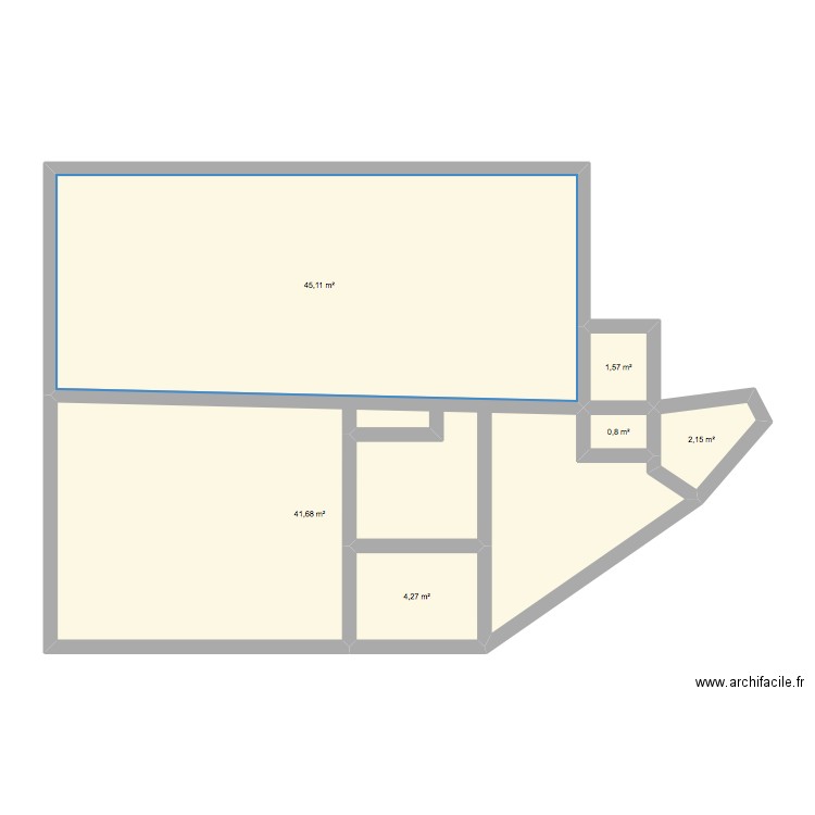 PMU parentis. Plan de 6 pièces et 96 m2