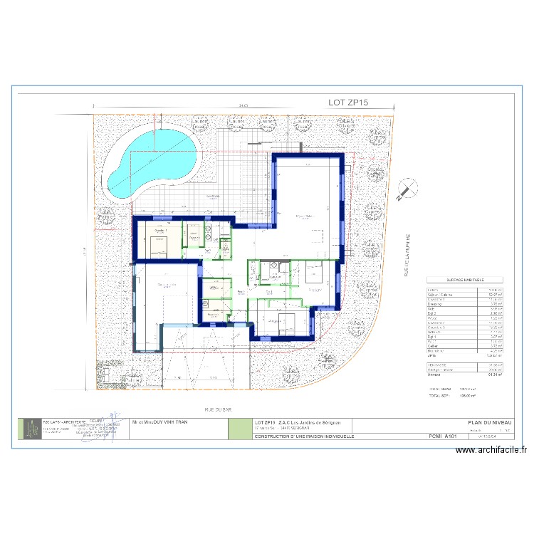 zp15_2. Plan de 5 pièces et 27 m2