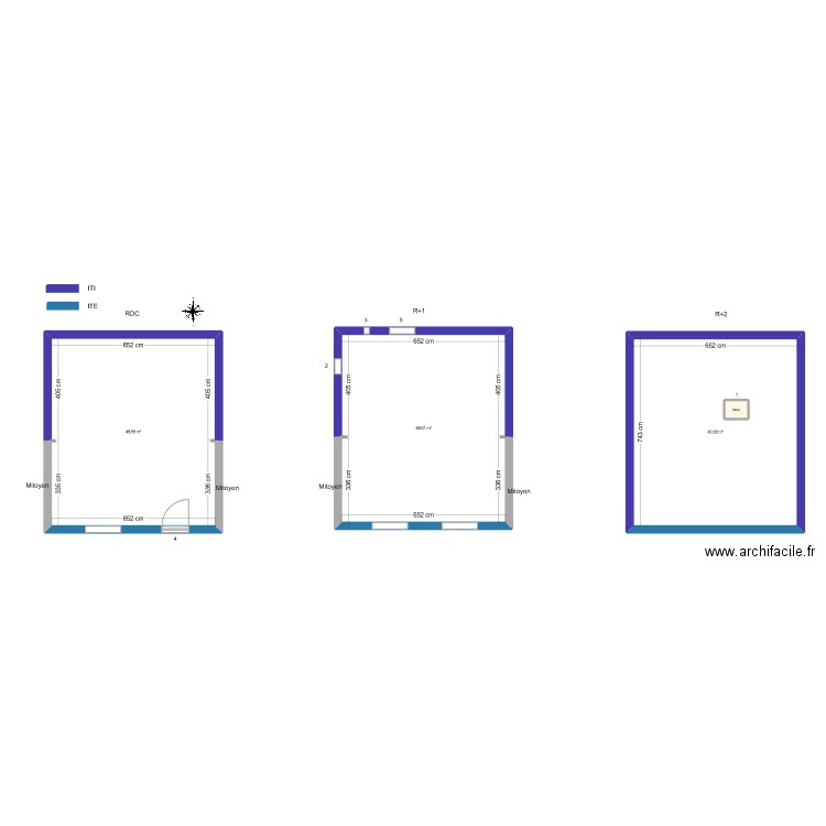 WILUS Baptiste. Plan de 4 pièces et 146 m2