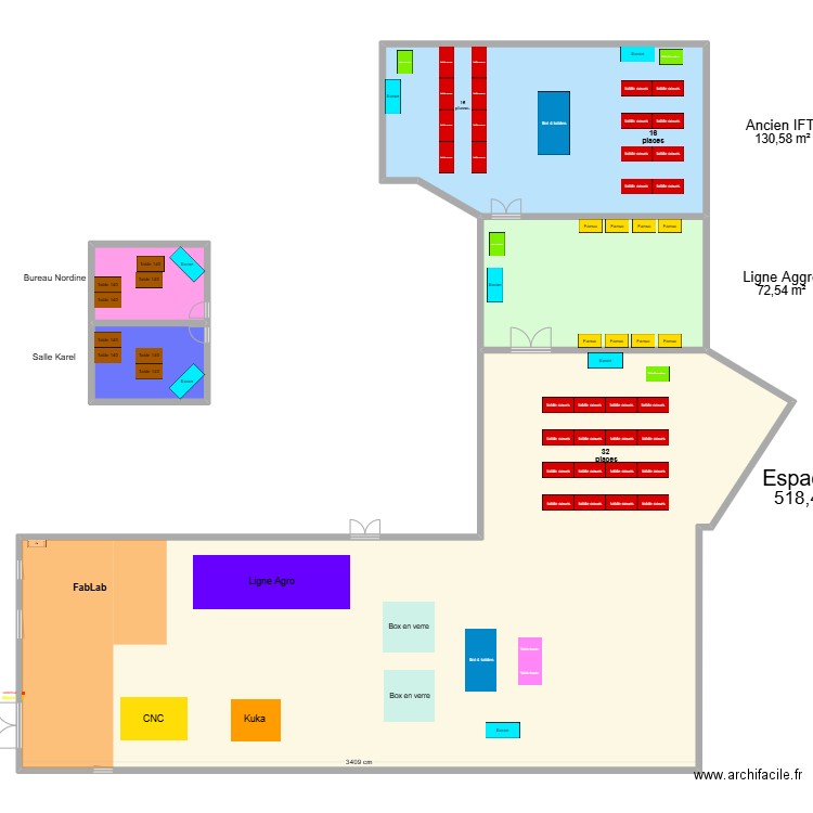 ENI HT3D. Plan de 5 pièces et 763 m2