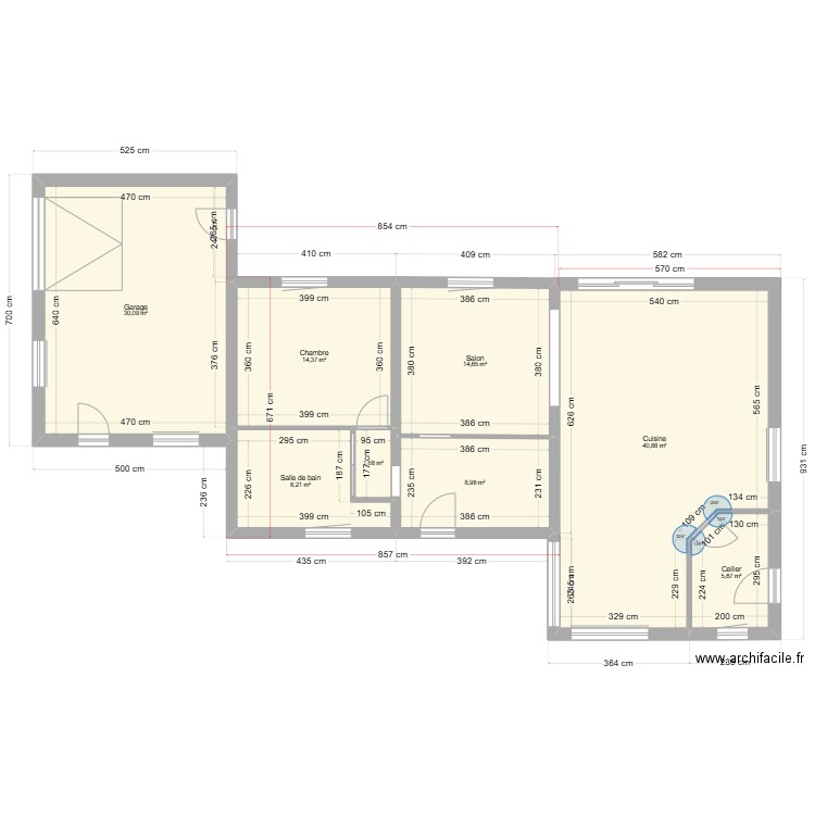 Troisgots implantation menuiseries V2. Plan de 20 pièces et 226 m2