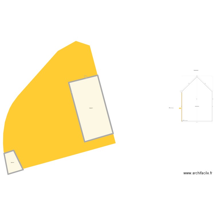 Malestroit Bis. Plan de 6 pièces et 683 m2