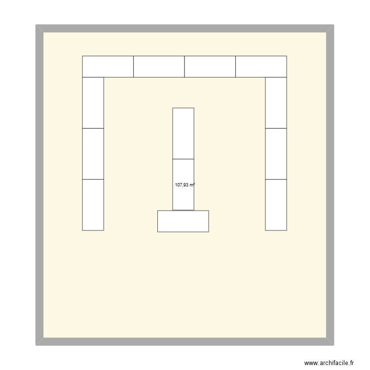 Mariage 2. Plan de 1 pièce et 108 m2