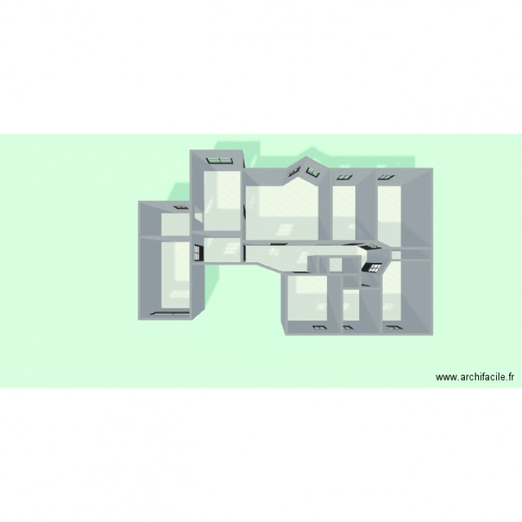 M Léon chelou . Plan de 15 pièces et 68 m2